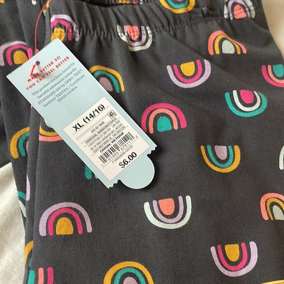 Cat and Jack top and matching leggings youth extra-large 14/16 NEW - Picture 7 of 7